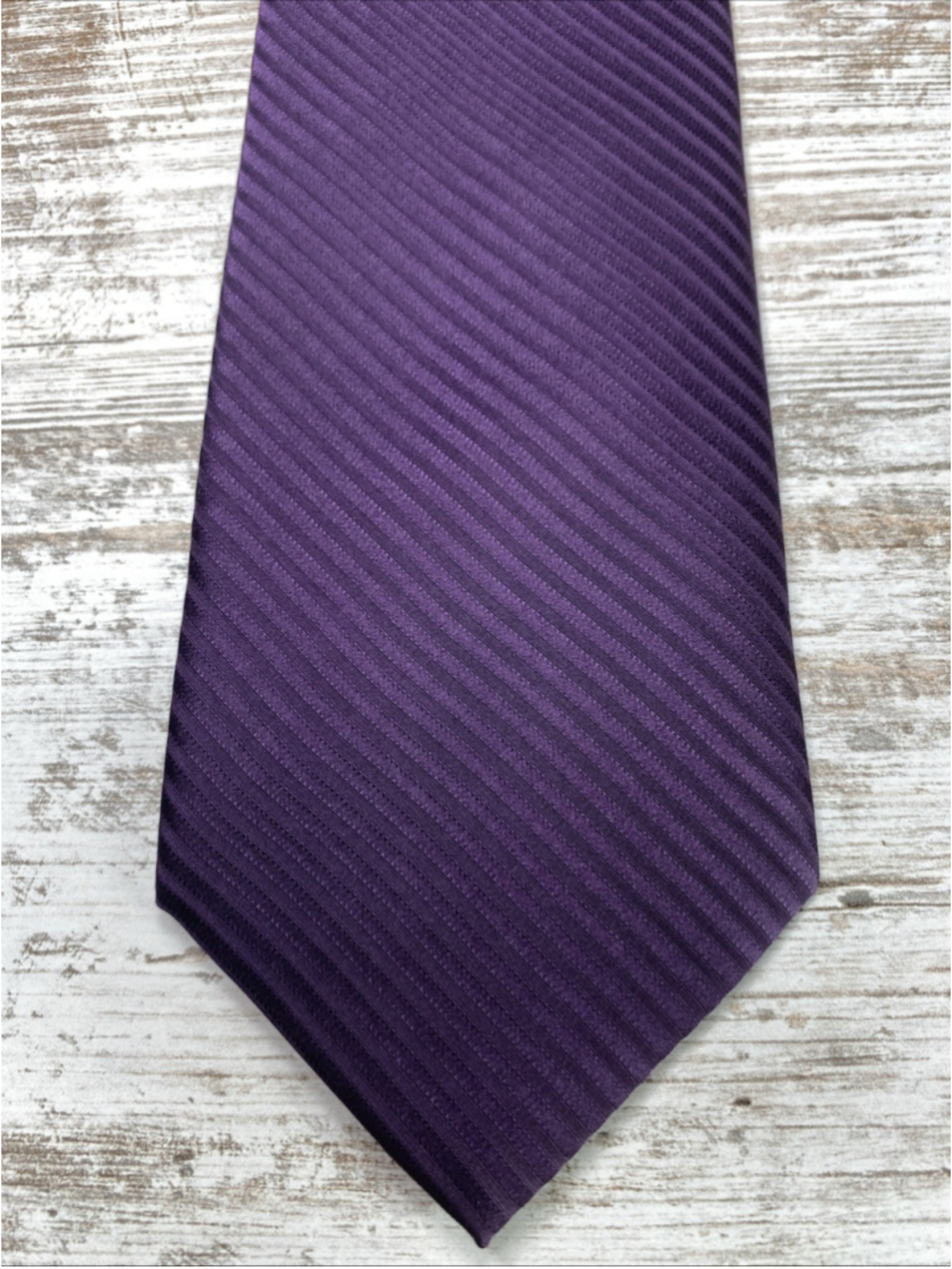Stafford Essentials Purple Textured Stripe Tie Mens Necktie 58x3.5 Formal